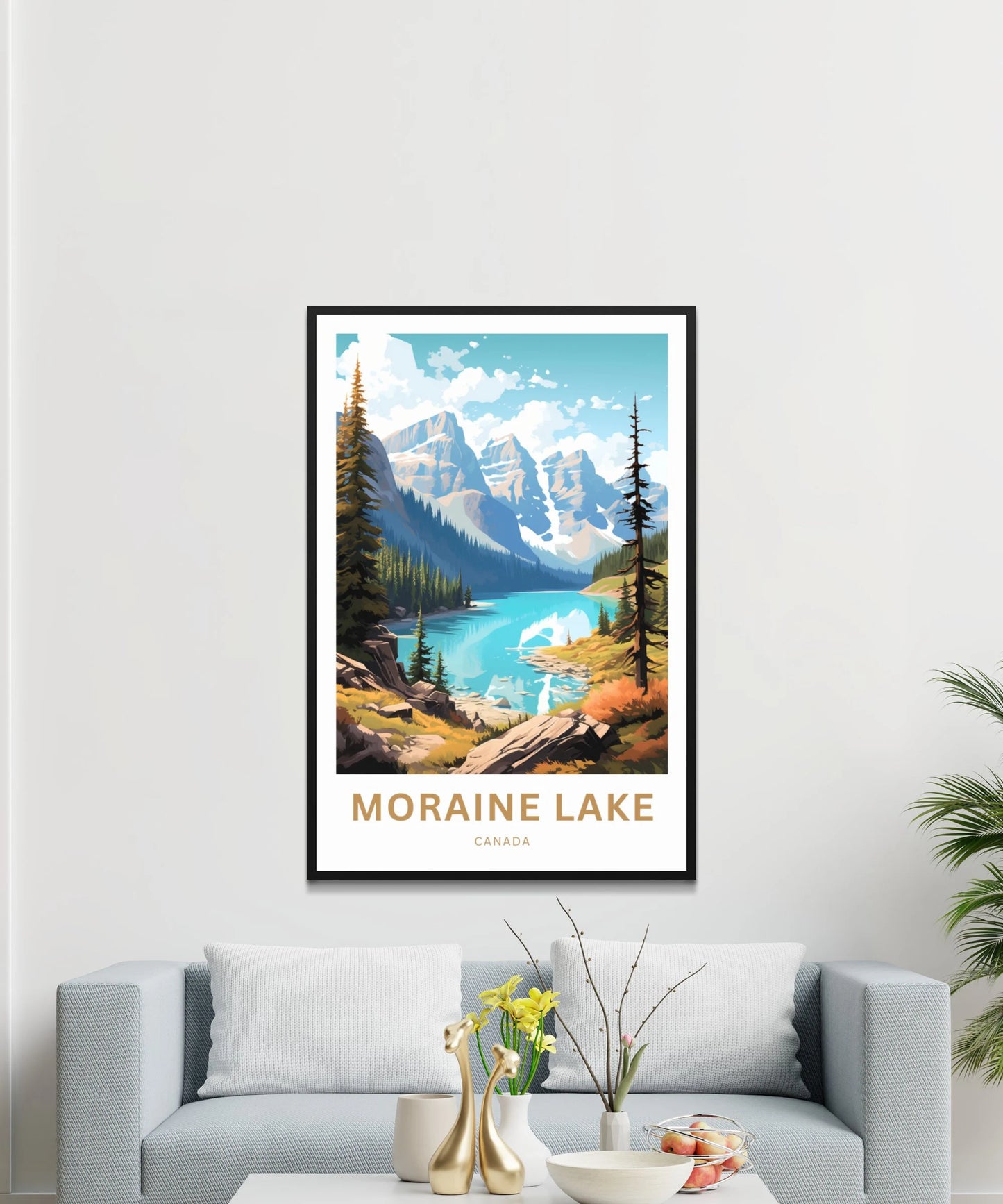 Moraine Lake Travel Poster