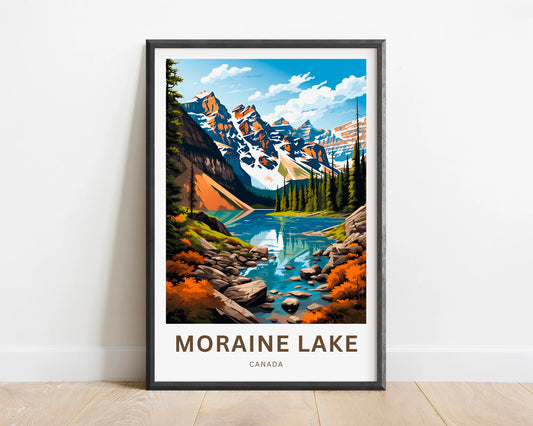 Moraine Lake Travel Poster