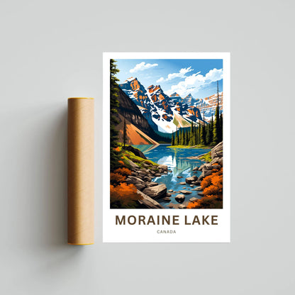 Moraine Lake Travel Poster