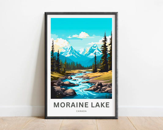 Moraine Lake Travel Poster