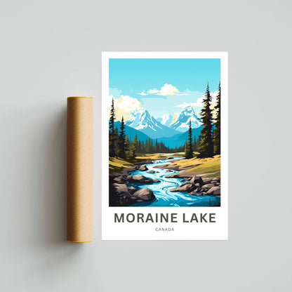 Moraine Lake Travel Poster