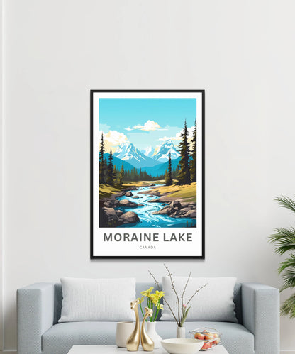 Moraine Lake Travel Poster