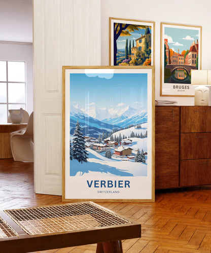 Verbier Travel Poster