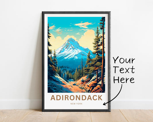 Adirondack Travel Print - Wilderness Adventure