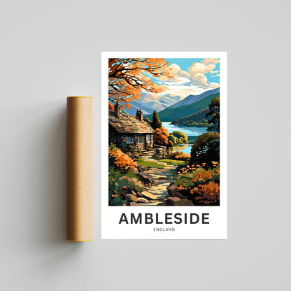 Ambleside Travel Poster