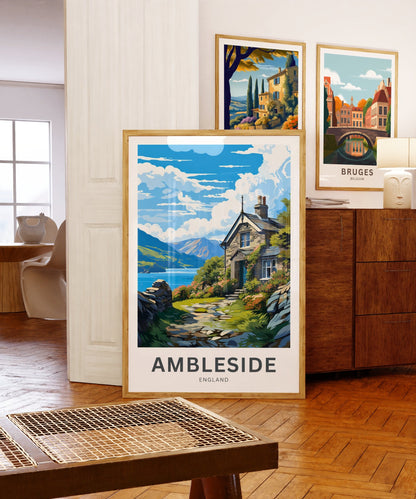 Ambleside Travel Poster - Serene Landscapes