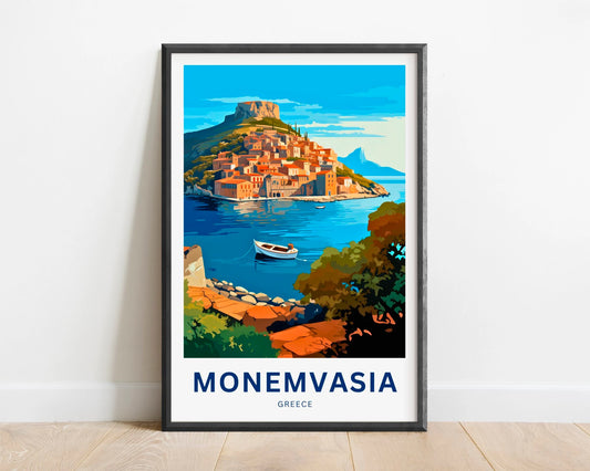 Monemvasia Travel Poster