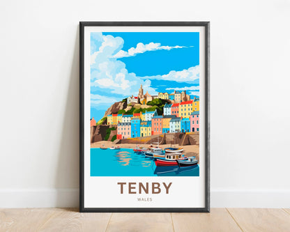 Tenby Travel Poster