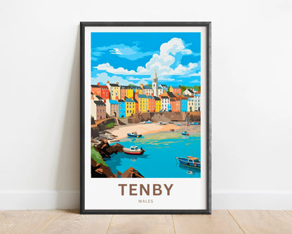 Tenby Travel Poster