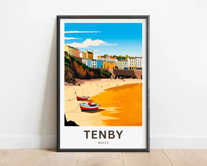 Tenby Travel Poster