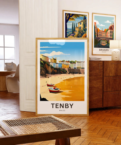 Tenby Travel Poster