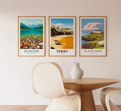 Tenby Travel Poster