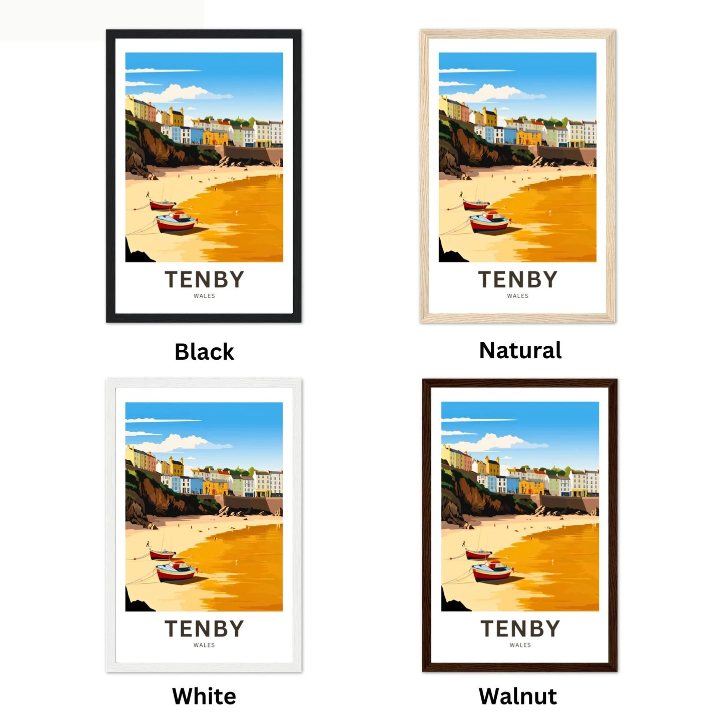 Tenby Travel Poster