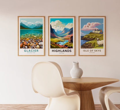 Scottish Highlands Travel Poster