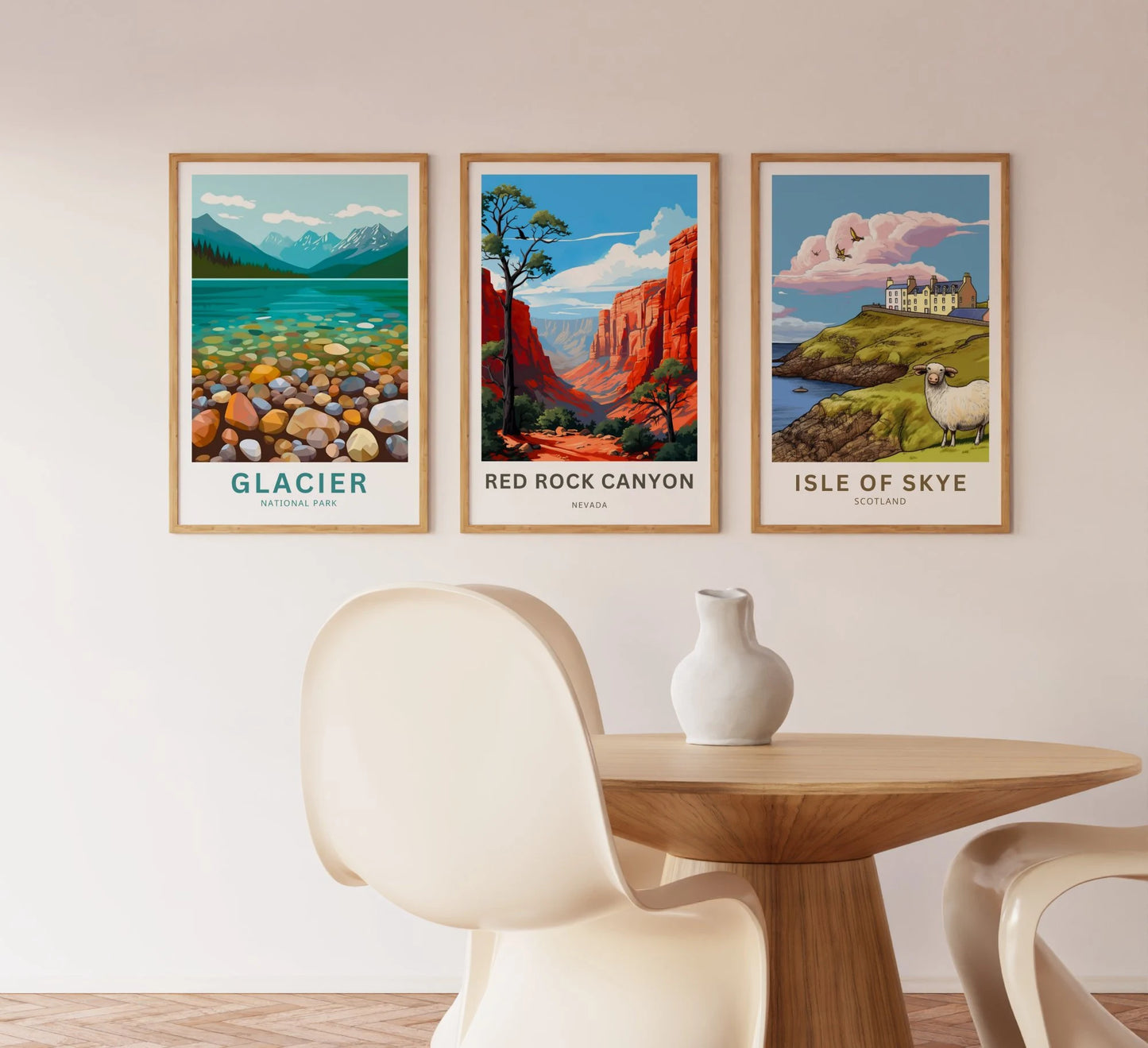 Red Rock Travel Poster