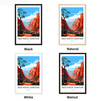 Red Rock Travel Poster