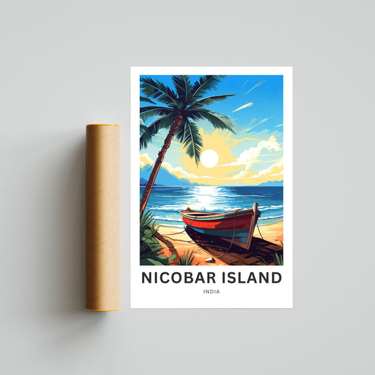 Nicobar Island Travel Poster