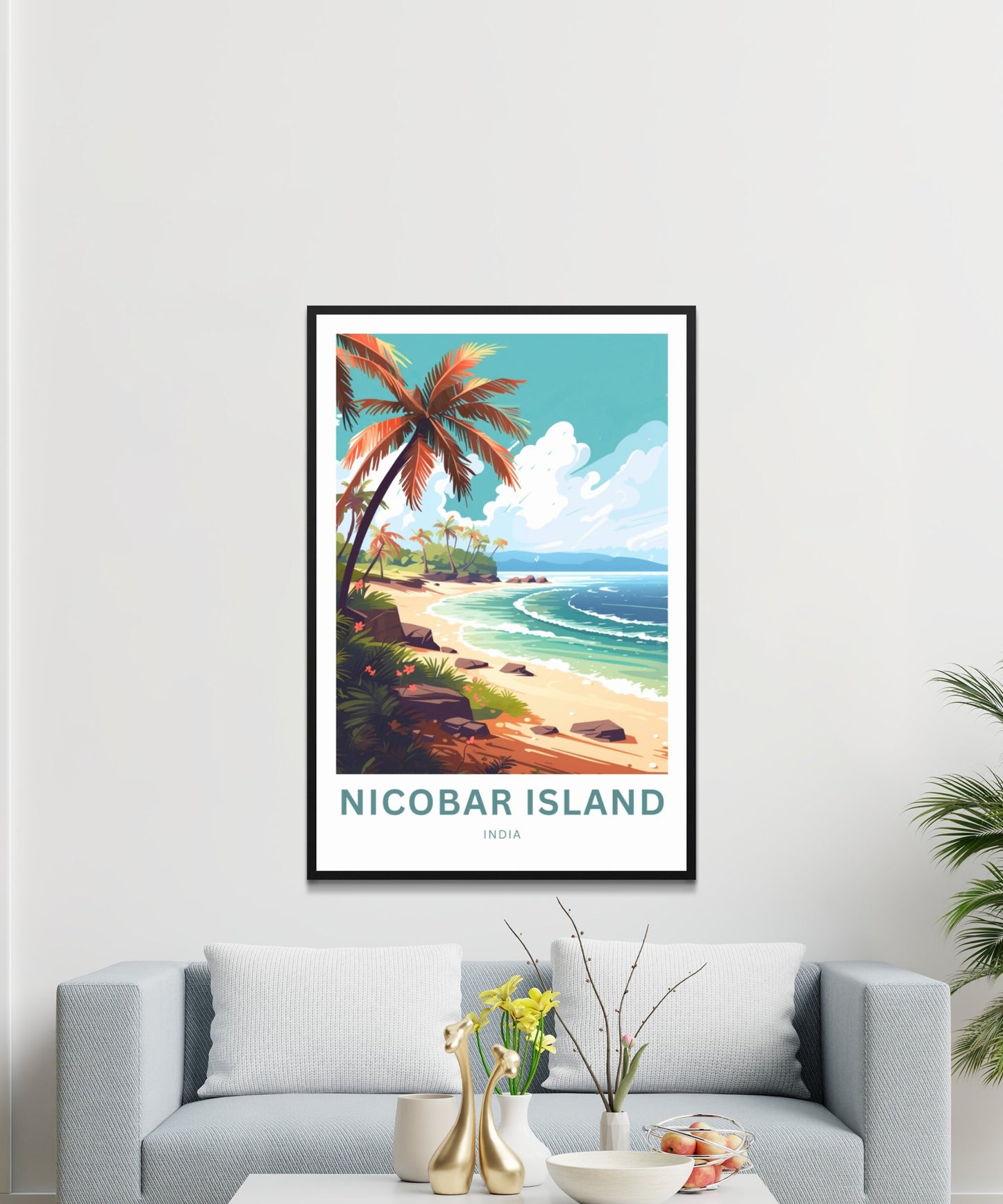 Nicobar Island Travel Poster