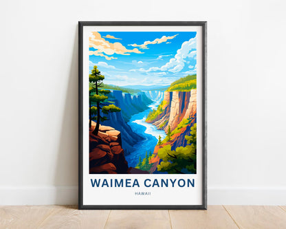 Waimea Canyon  Travel Poster