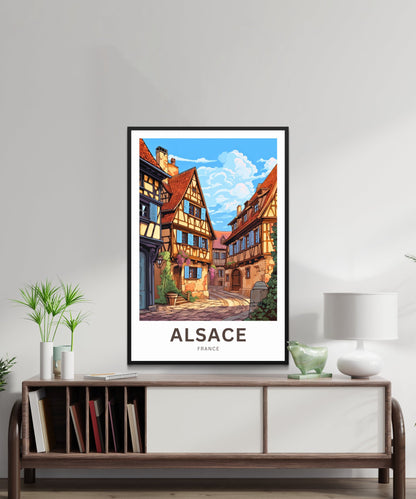 Alsace Travel Poster