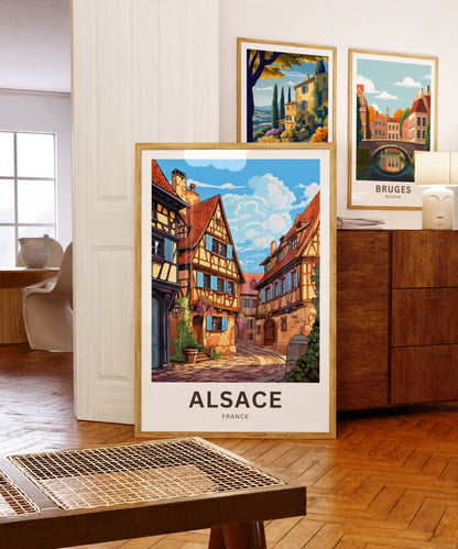 Alsace Travel Poster