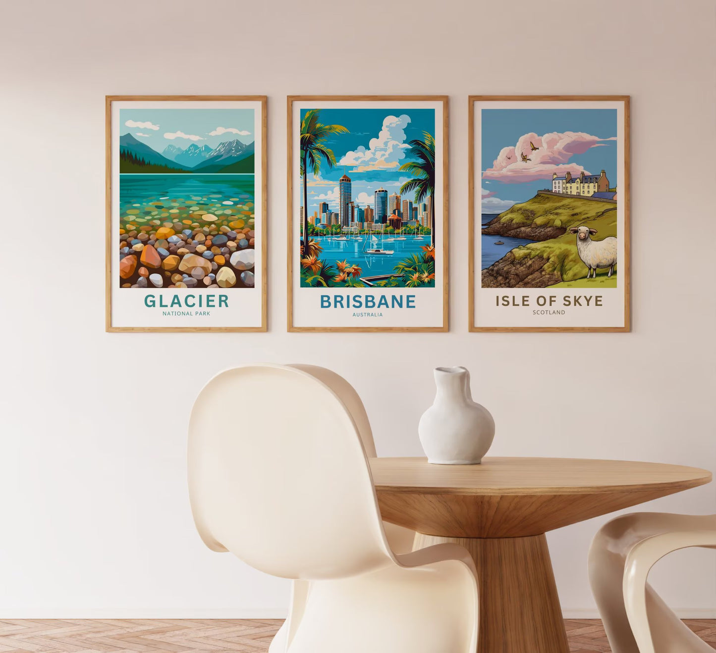 Brisbane Travel Poster