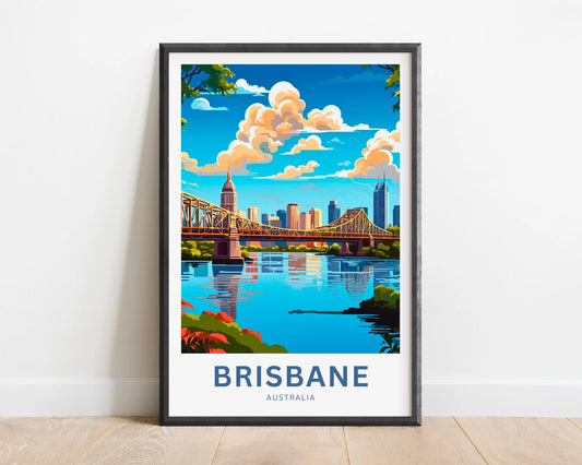 Brisbane Travel Poster