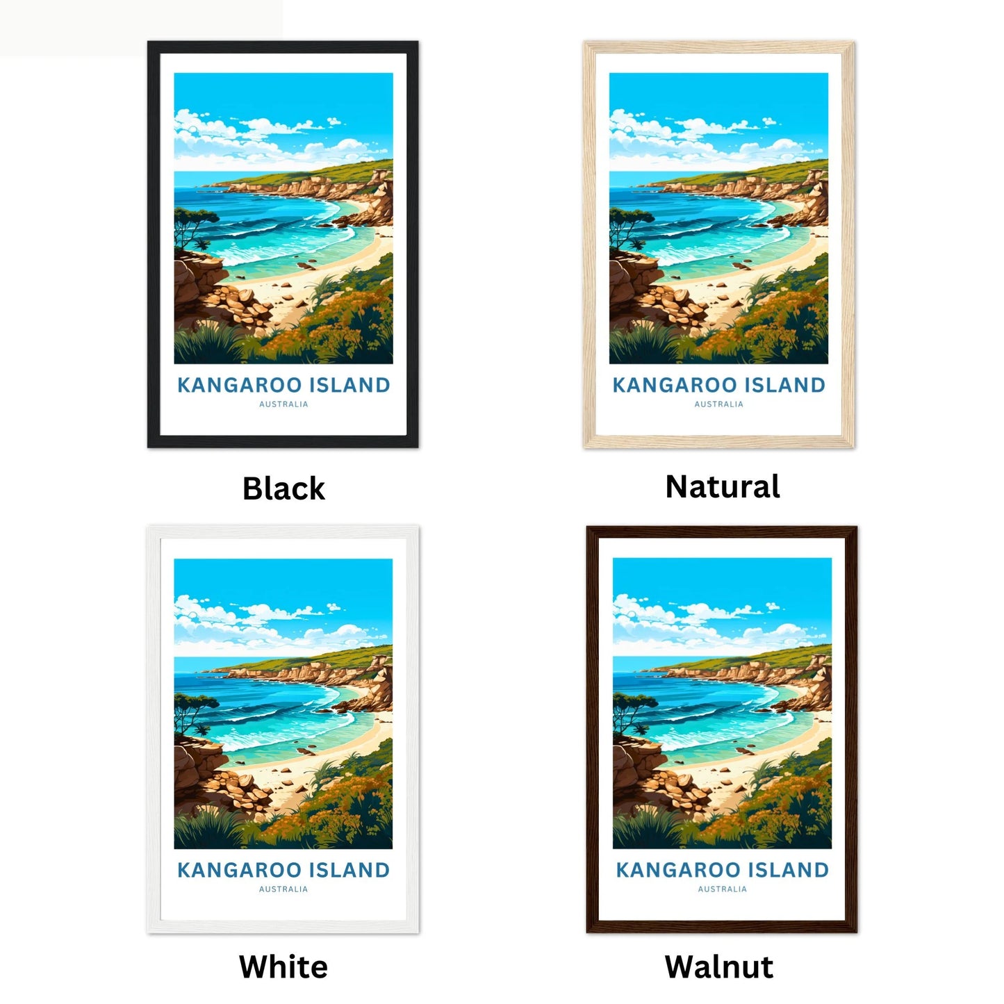 Kangaroo Island Travel Poster