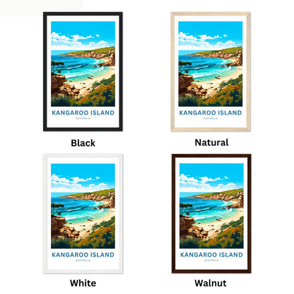 Kangaroo Island Travel Poster