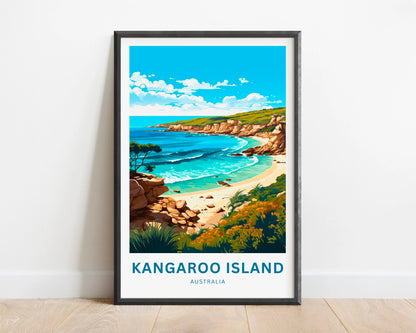 Kangaroo Island Travel Poster