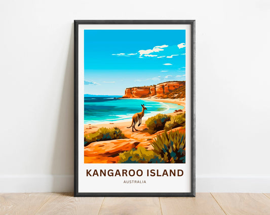Kangaroo Island Travel Poster