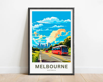 Melbourne Travel Poster