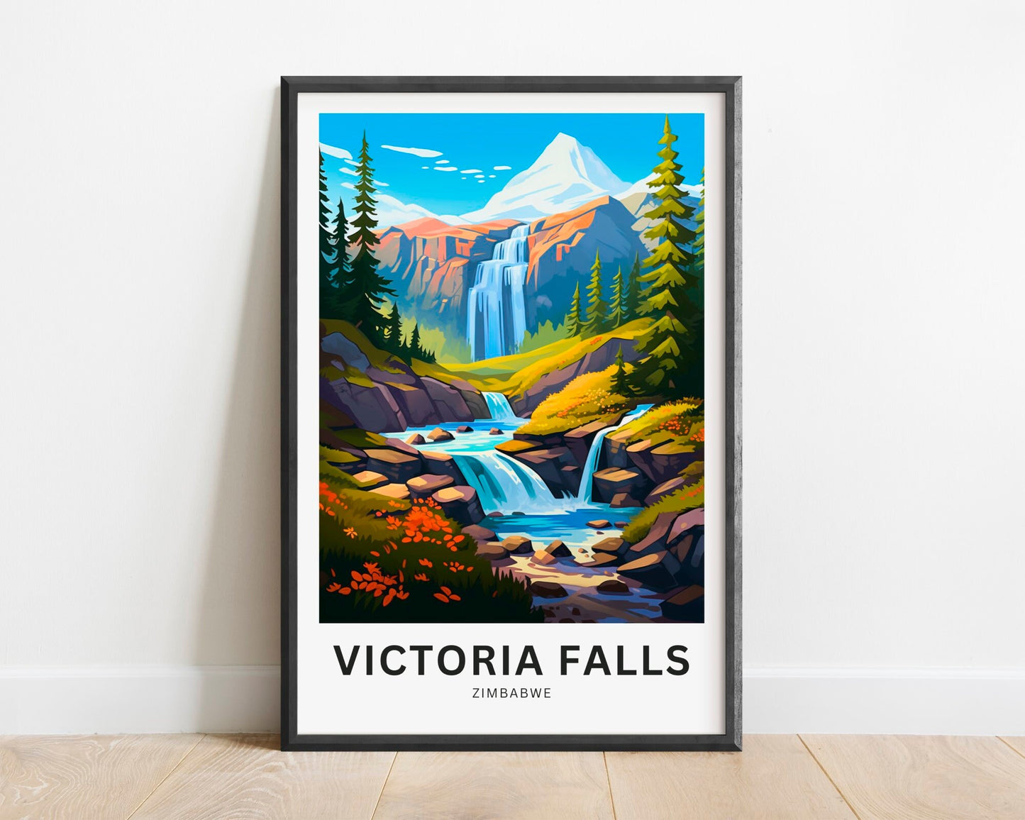 Victoria Falls Travel Poster