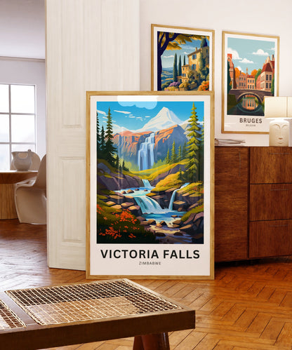 Victoria Falls Travel Poster