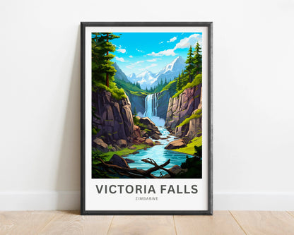 Victoria Falls Travel Poster