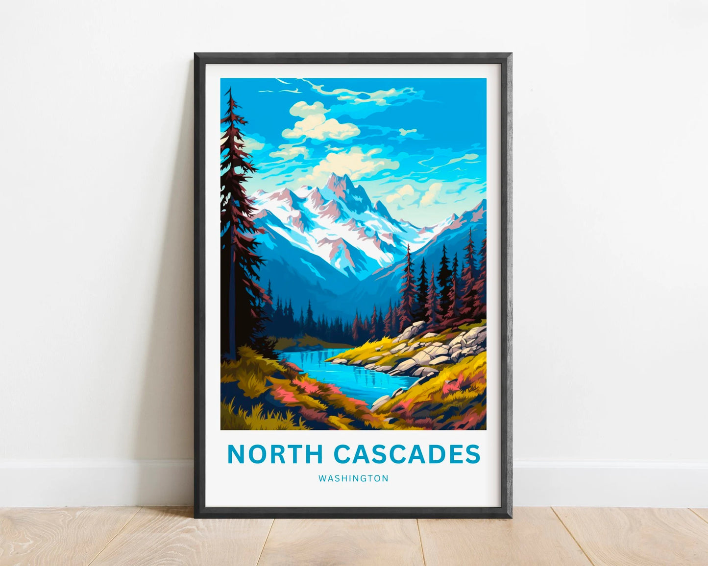 North Cascades Travel Poster