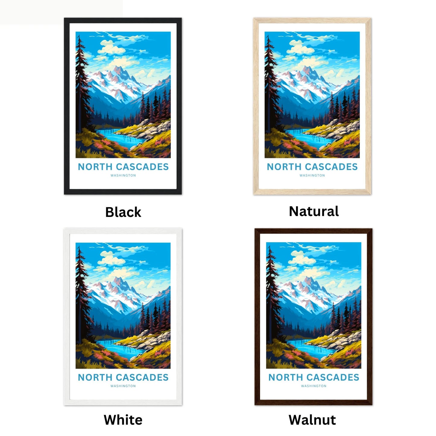 North Cascades Travel Poster