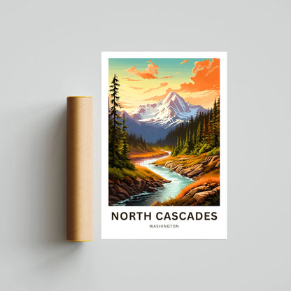 North Cascades Travel Poster