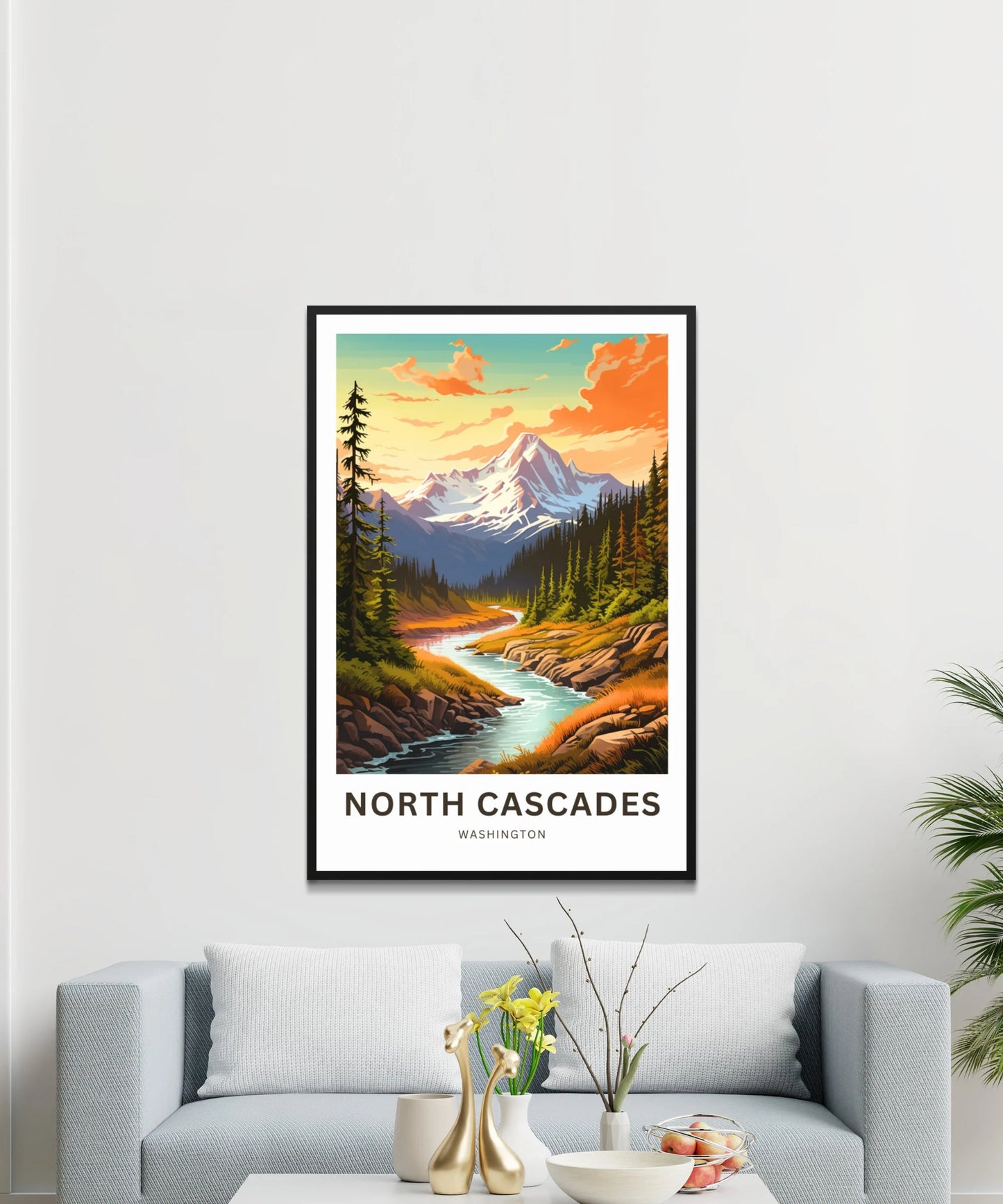 North Cascades Travel Poster