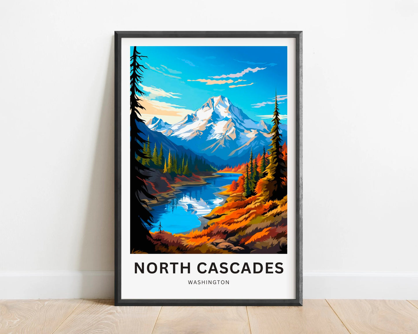 North Cascades Travel Poster