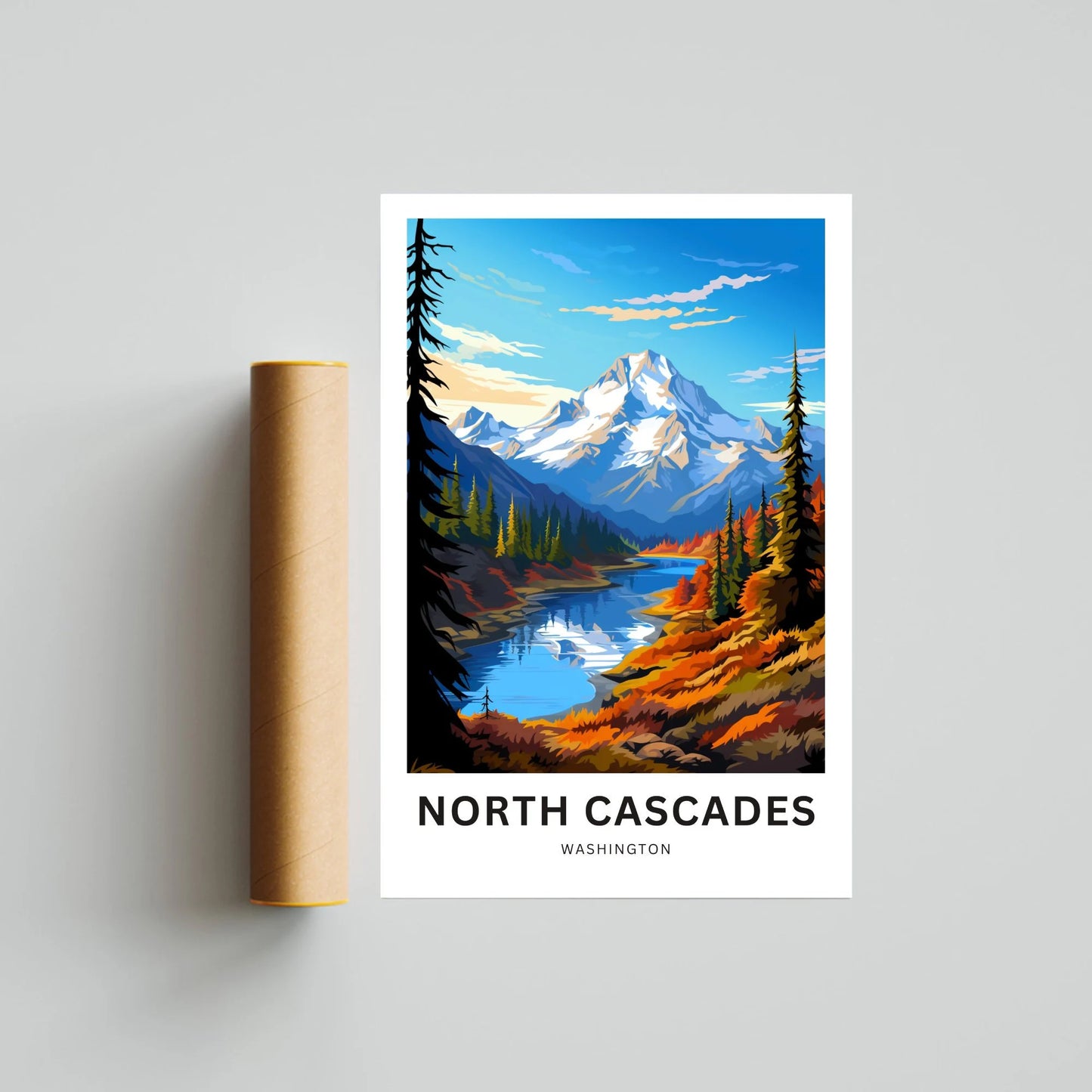 North Cascades Travel Poster