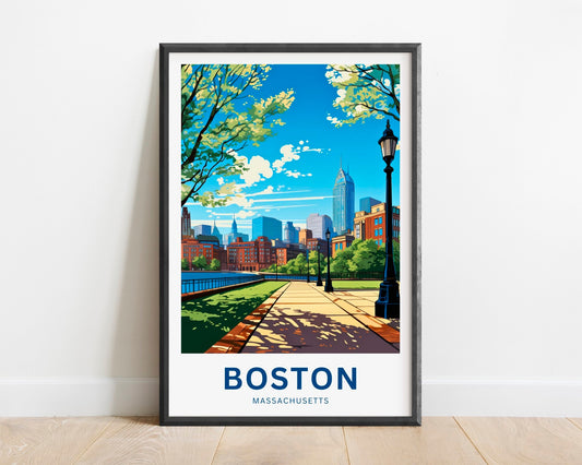 Boston Travel Poster