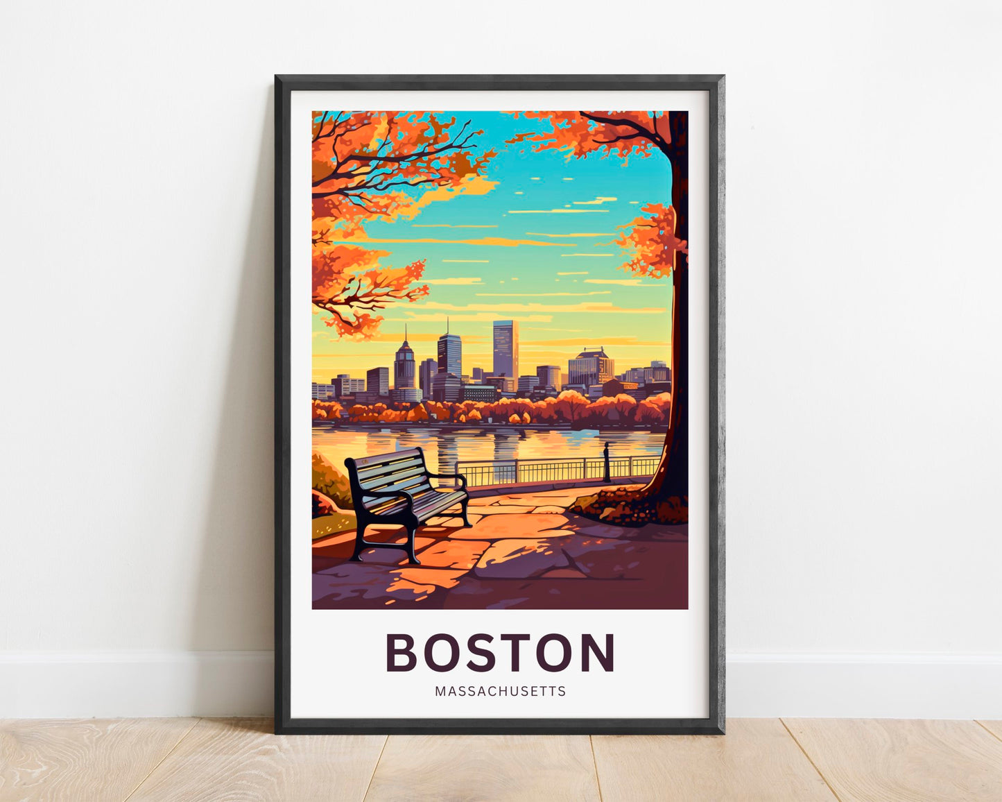 Boston Travel Poster