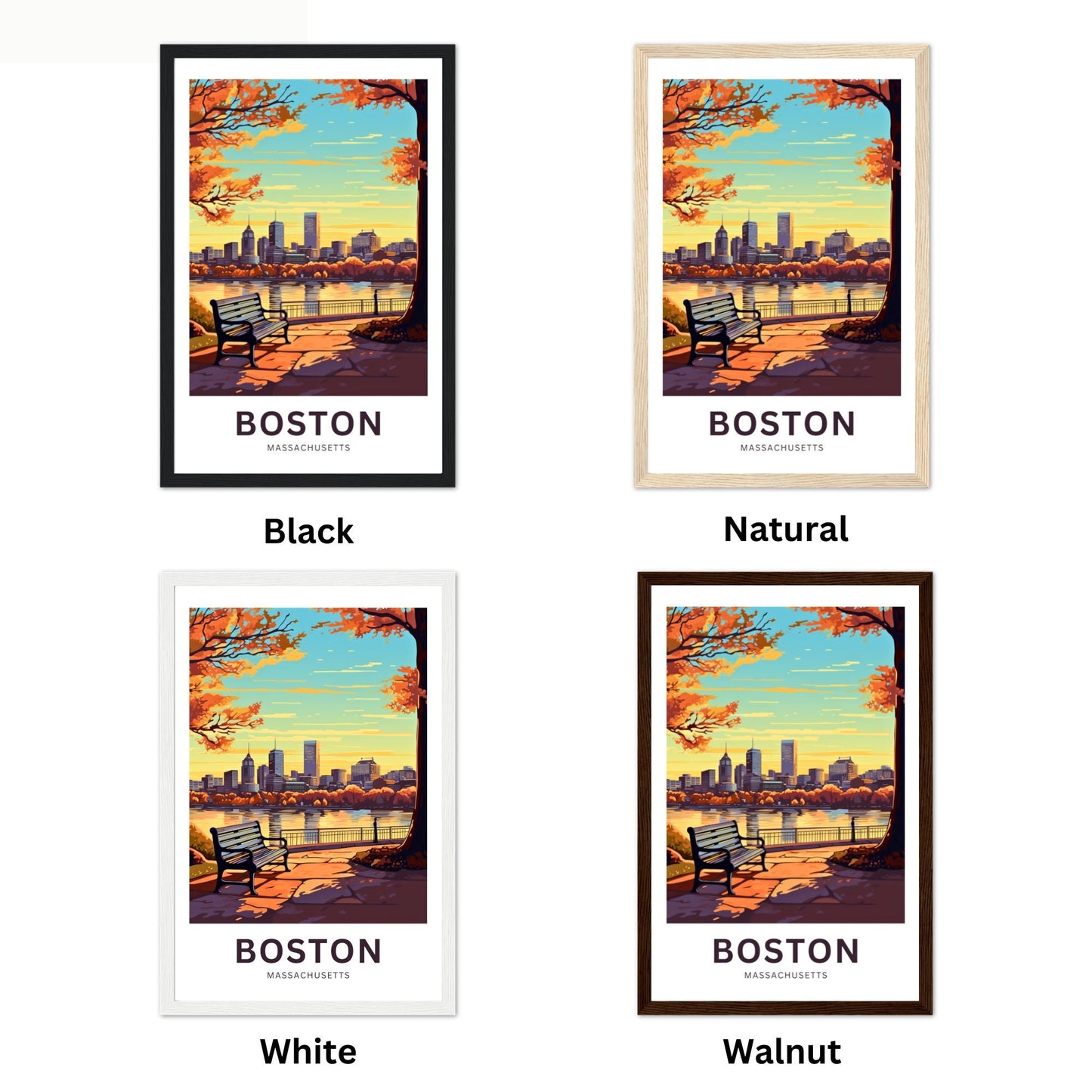 Boston Travel Poster