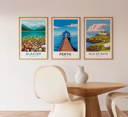 Perth Travel Poster