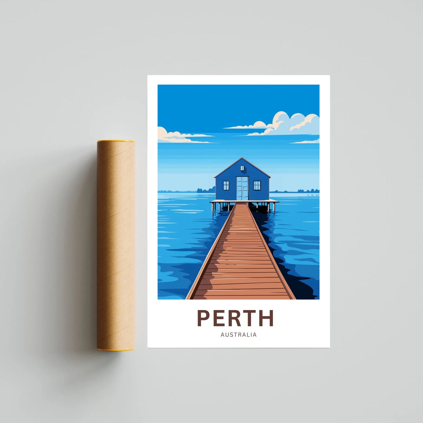 Perth Travel Poster