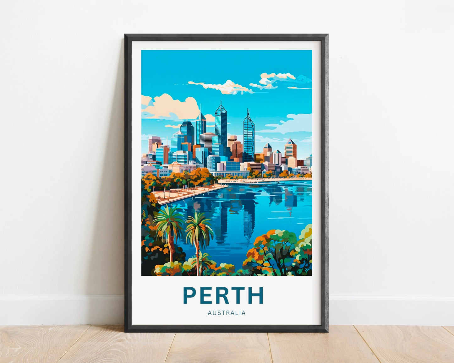 Perth Travel Poster