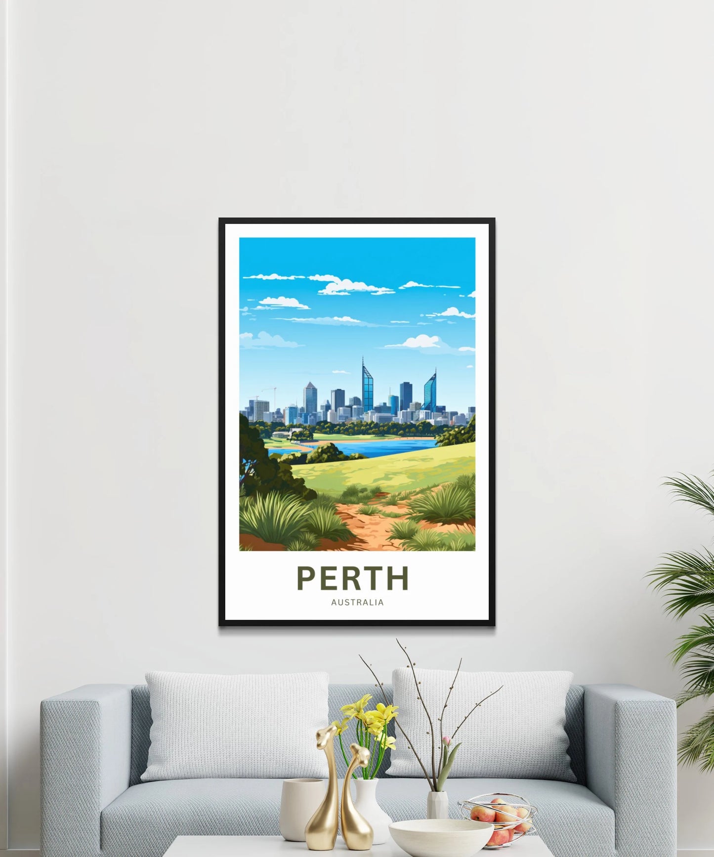 Perth Travel Poster