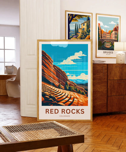 Red Rocks Amphitheatre Travel Poster