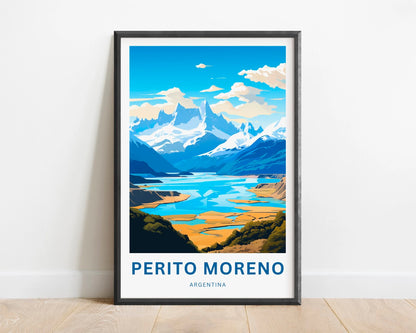 Perito Moreno Travel Poster